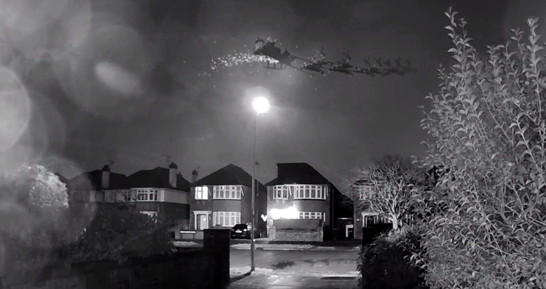 Father Christmas Caught On Camera