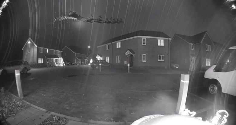 Father Christmas Caught On Camera
