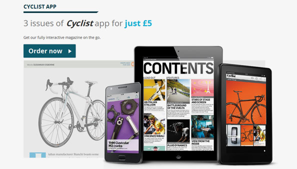 Cyclist Magazine's app