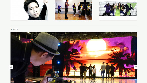 Photo gallery page from the Del Mak website