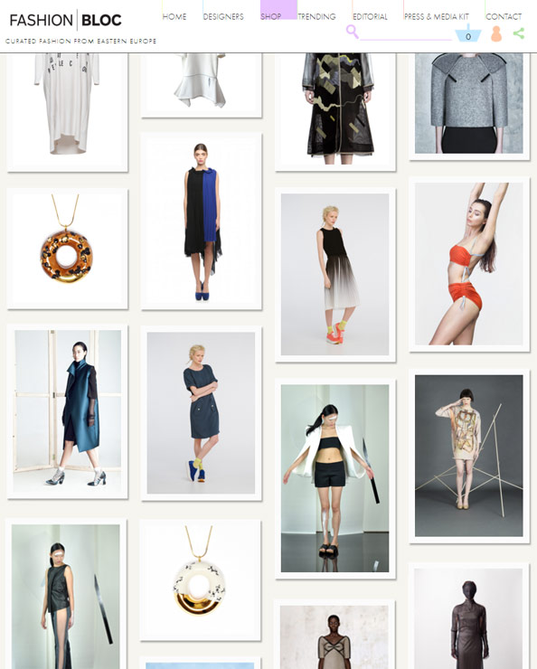 e-commerce design for Fashion Bloc
