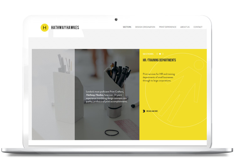 Visit the Hathway Hawkes website Design website