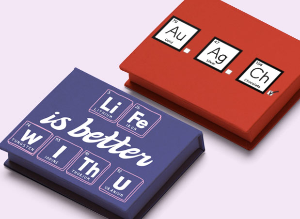 Two chocolate box designs for IFL Science