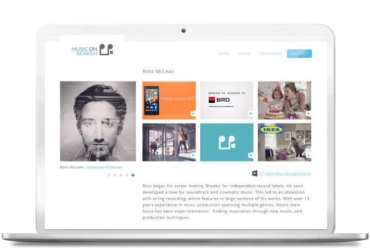 Visit the Music On Screen Brand Design website
