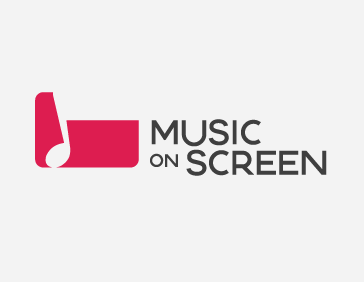 Music On Screen Brand Design logo concept