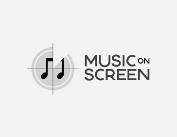 Music On Screen Brand Design logo concept