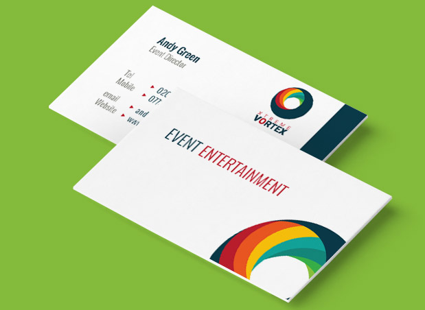 Business card design for Xtreme Vortex
