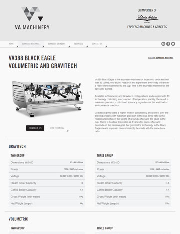 VA Machinery Website Design and Build