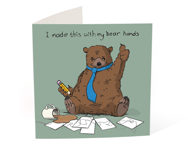 Buy this Bear Hands Greeting Card product