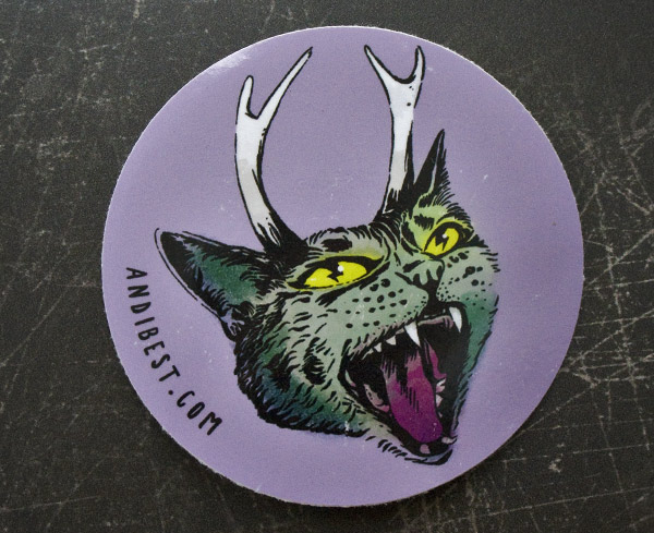 Buy this Cursed Cat Sticker product