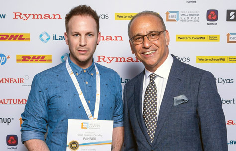 Andi Best inducted into Theo Paphitis' #SBS entrepreneur network
