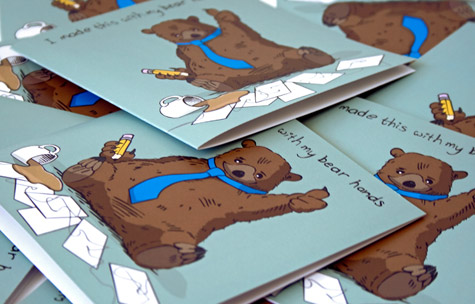 Bear Hands Greeting Card thumbnail