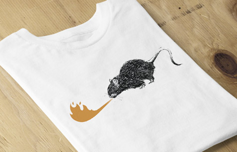 Fire Breathing Rat T-shirt thumbnail