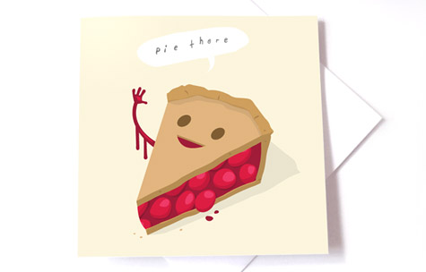 Pie There Greeting Card