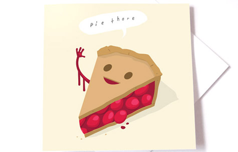 Pie There Greeting Card thumbnail