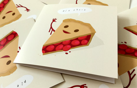 Pie There Greeting Card thumbnail